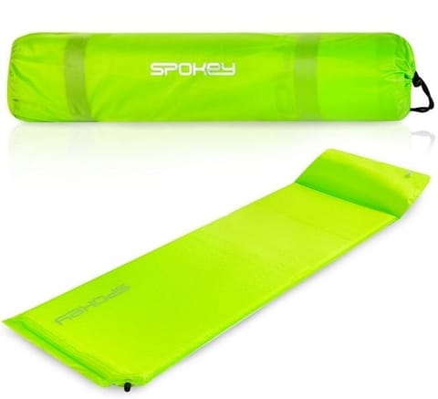 ⁨Mata samopompująca z poduszką Spokey Savory Pillow (kolor Zielony)⁩ w sklepie Wasserman.eu