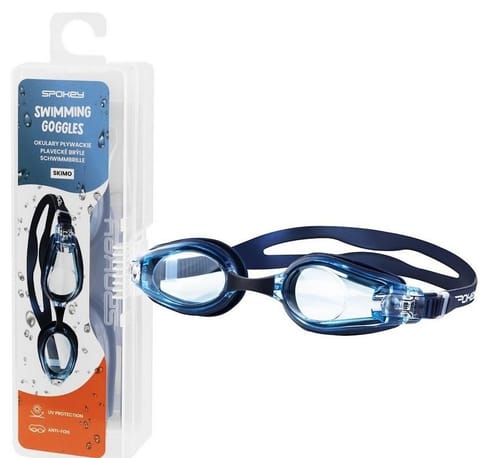 ⁨Okulary pływackie Spokey Skimo (kolor Granatowy, rozmiar N/A)⁩ w sklepie Wasserman.eu