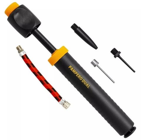 ⁨Pompka dwufunkcyjna Spokey Pampero Dual 838562 (kolor Pomarańczowy. Szary/Srebrny)⁩ w sklepie Wasserman.eu