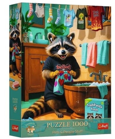 ⁨Puzzle 1000 Premium Plus Dzień Prania Szopa TREFL⁩ w sklepie Wasserman.eu