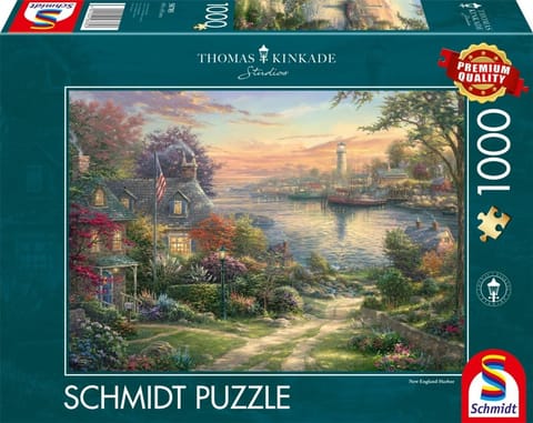 ⁨Puzzle 1000 Thomas Kinkade Port w Nowej Anglii/USA⁩ w sklepie Wasserman.eu