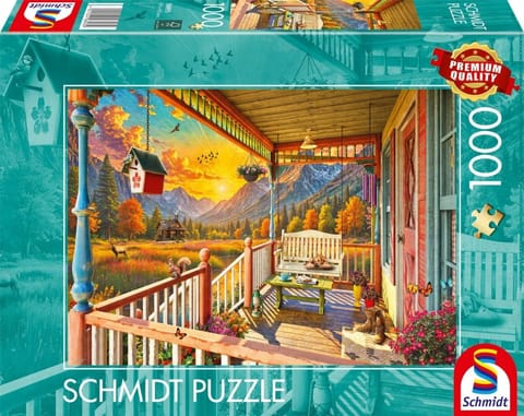 ⁨Puzzle 1000 Weranda w górach⁩ w sklepie Wasserman.eu