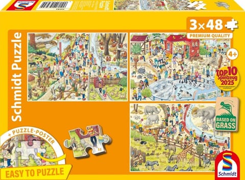 ⁨Puzzle 3x48 Wycieczka do zoo⁩ w sklepie Wasserman.eu