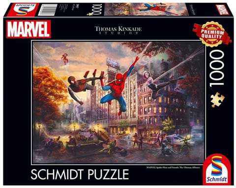 ⁨Puzzle PQ 1000 Thomas Kinkade Spider-Man i Przyjac⁩ w sklepie Wasserman.eu