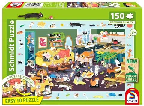 ⁨Puzzle PQ 150 Wszędzie koty G3⁩ w sklepie Wasserman.eu