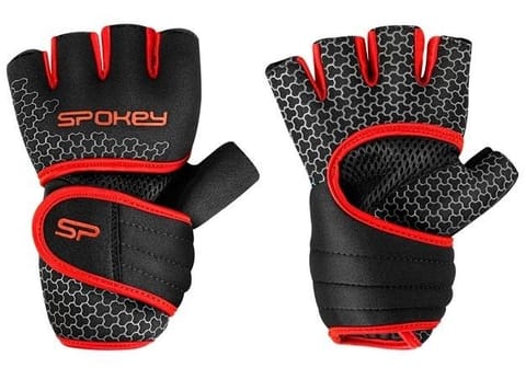 ⁨Ręwakiczki na siłownię Lava S RD (kolor Czarny. Czerwony, rozmiar S)⁩ w sklepie Wasserman.eu