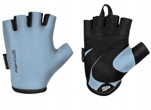 ⁨Rękawice fitness Spokey new Lady Fit (kolor Czarny. Niebieski, rozmiar L)⁩ w sklepie Wasserman.eu
