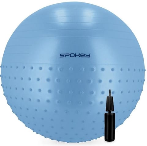 ⁨Piłka gimnastyczna Spokey Half Fit (kolor Niebieski, rozmiar 75 CM)⁩ w sklepie Wasserman.eu