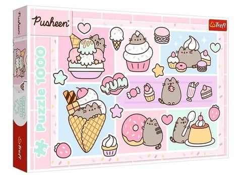 ⁨Puzzle 1000 Słodki Pusheen TREFL⁩ w sklepie Wasserman.eu