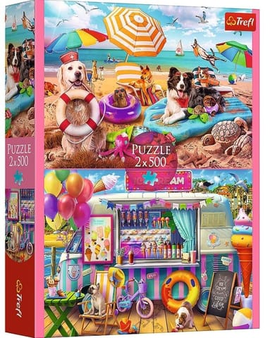 Puzzle 2x500 Wakacyjny czas TREFL w sklepie Wasserman.eu