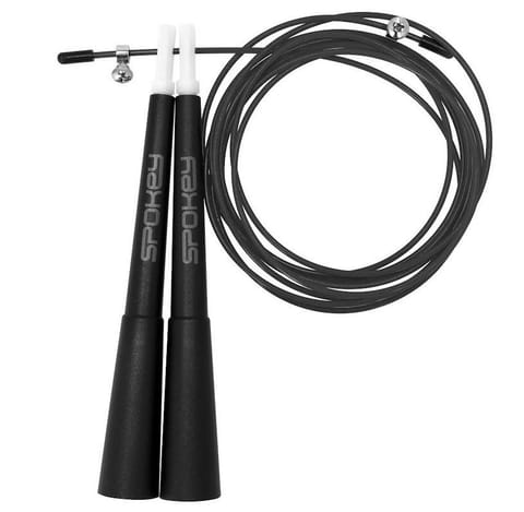 ⁨Skakanka szybkościowa Spokey X Rope (kolor Czarny, rozmiar 300 cm)⁩ w sklepie Wasserman.eu