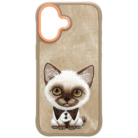 ⁨Etui Nimmy Big Eyed Pet 2.0 Cat do       iPhone 17 beżowy⁩ w sklepie Wasserman.eu