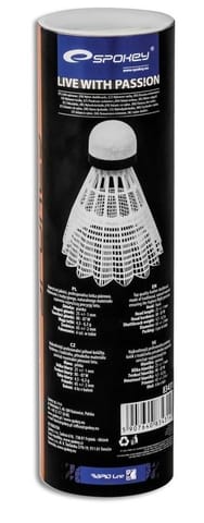 ⁨LOTKI DO BADMINTONA PLASTIKOWE-6szt/ AIR TEC 83431 (kolor Biały)⁩ w sklepie Wasserman.eu