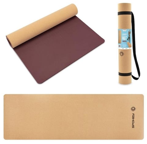 ⁨Mata korkowa Spokey Savasana (kolor Brązowy, rozmiar 180x60x0.4)⁩ w sklepie Wasserman.eu