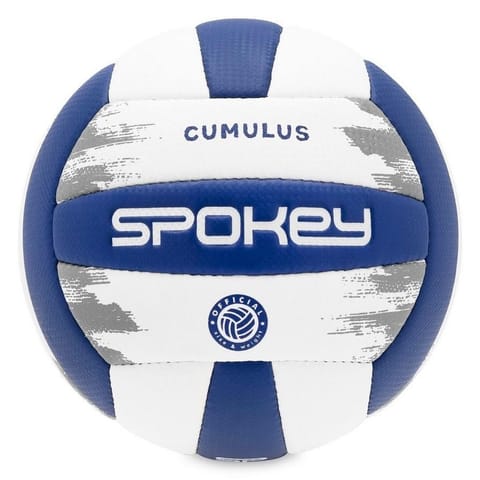 ⁨Piłka do siatkówki Spokey Cumulus Pro (kolor Biały. Niebieski, rozmiar 5)⁩ w sklepie Wasserman.eu