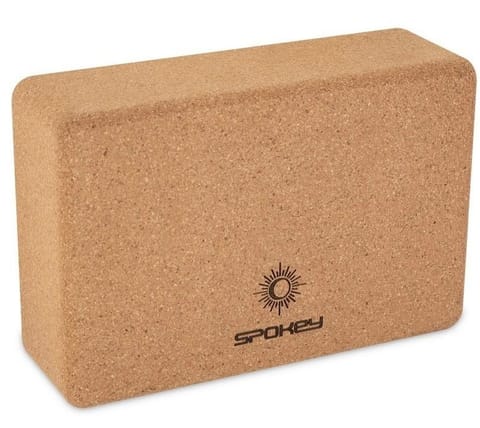 ⁨Kostka korkowa do jogi Spokey Nidra (kolor Brązowy, rozmiar N/A)⁩ w sklepie Wasserman.eu