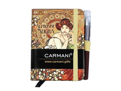 ⁨Notes A7 - A. Mucha, Kamienie szlachetne Topaz i Szmaragd (CARMANI)⁩ w sklepie Wasserman.eu