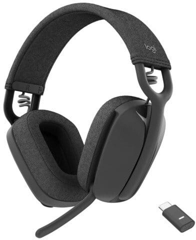 ⁨Słuchawki bezprzewodowe LOGITECH Zone Vibe Wireless MS Headphones (Czarny)⁩ w sklepie Wasserman.eu