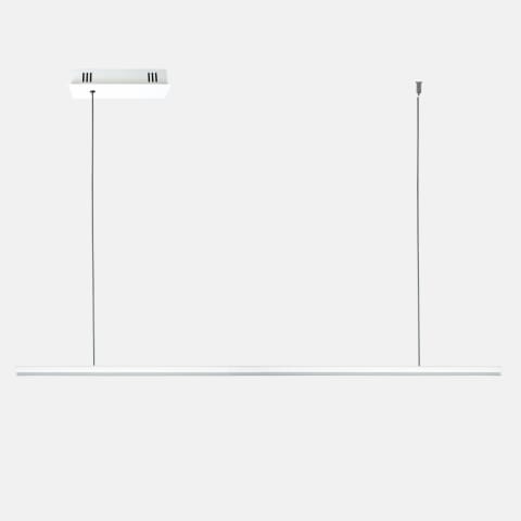 ⁨Lampa wisząca Linea No.1B 120cm 4k biała ściemnialna (Barwa światła barwa dzienna, Kolor Biały, Możliwość ściemniania tak)⁩ w sklepie Wasserman.eu
