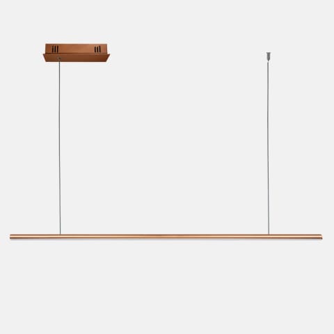 ⁨Lampa wisząca Linea No.1B 120cm 4k miedziana Dali (Barwa światła dzienna, Kolor miedziany, Możliwość ściemniania tak)⁩ w sklepie Wasserman.eu