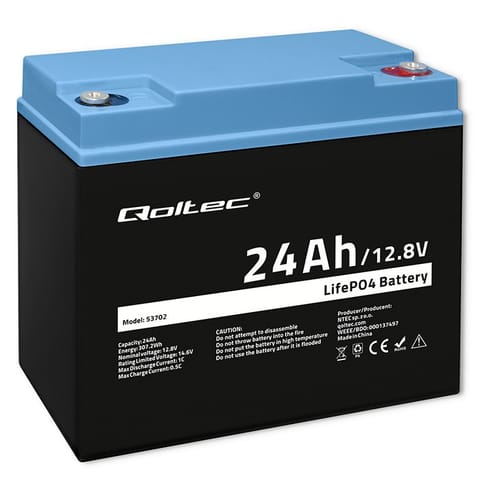 ⁨LiFePO4 battery 12.8V, 24Ah, 307.2Wh,BM⁩ at Wasserman.eu