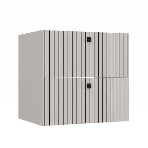 ⁨SZAFKA POD UMYWALKĘ TIGO 60 2S KASZMIR 2 SZUFLADY RYFLOWANY FRONT WISZĄCA⁩ w sklepie Wasserman.eu