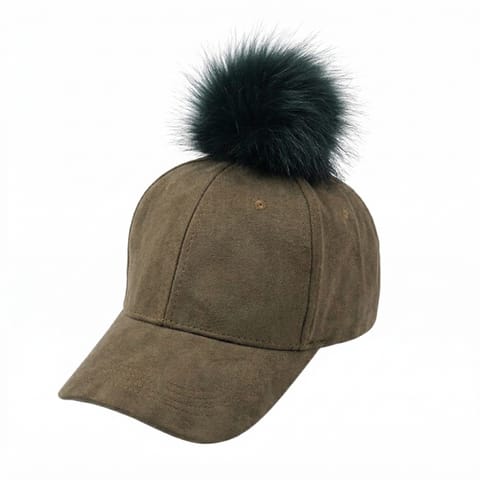 ⁨Velvet cap with Pompom Military CZ13ZIE⁩ at Wasserman.eu