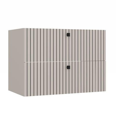 ⁨SZAFKA POD UMYWALKĘ TIGO 80 2S KASZMIR 2 SZUFLADY RYFLOWANY FRONT WISZĄCA⁩ w sklepie Wasserman.eu