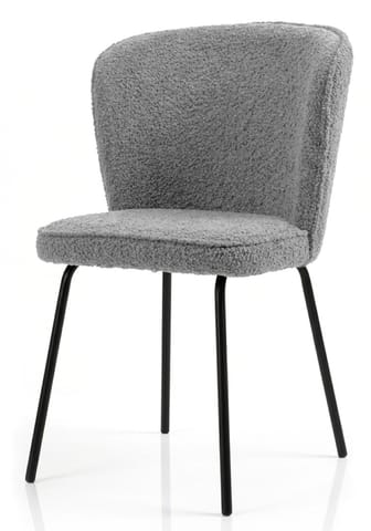 ⁨Krzesło tapicerowane TEDDY GREY⁩ w sklepie Wasserman.eu