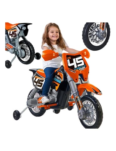 ⁨FEBER Motocykl Cross Pomarańczowy na Akumulator 6V dla Dzieci⁩ w sklepie Wasserman.eu