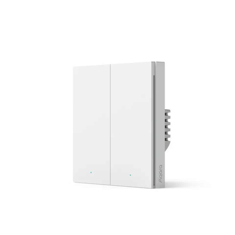 Aqara Smart wall switch H1 (no neutral, double rocker) WS-EUK02 White w sklepie Wasserman.eu
