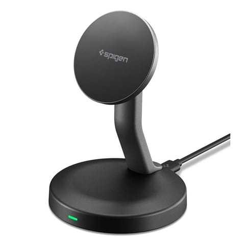 ⁨Spigen EF151MS Essential - Ładowarka indukcyjna MagSafe 15W (Czarny)⁩ w sklepie Wasserman.eu