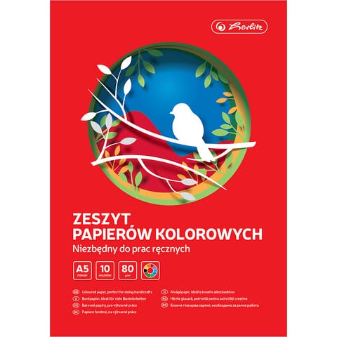 ⁨Zeszyt papierów kolorowych A5 10k 80g. 400201865 HERLITZ⁩ w sklepie Wasserman.eu