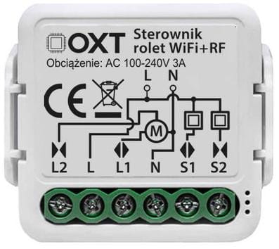 ⁨Moduł OXT mini sterownik rolet żaluzji kąt pochylenia lameli WiFi+RF TUYA T229⁩ w sklepie Wasserman.eu