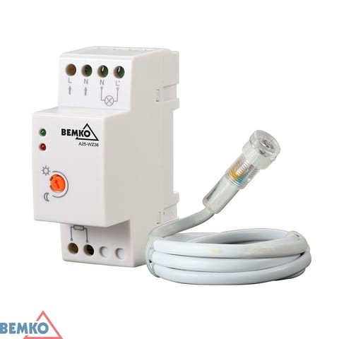 ⁨Wyłącznik zmierzchowy 20A 2-100 LUX Z SONDA⁩ w sklepie Wasserman.eu