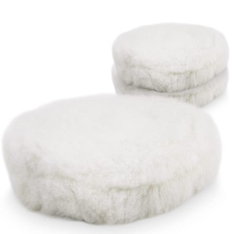 ⁨Futra polerskie 180mm na rzep 3 szt wełniane do polerki lakieru auta⁩ w sklepie Wasserman.eu