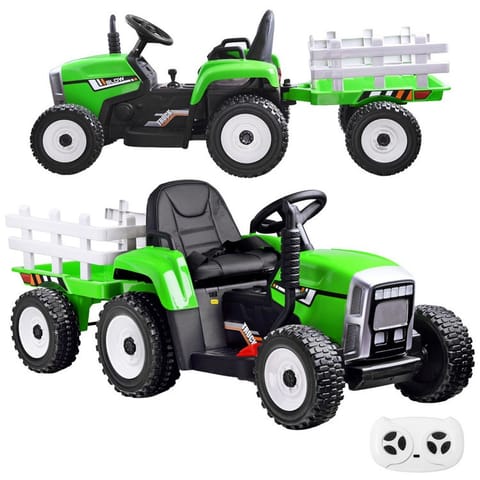 ⁨Traktor z przyczepą na akumulator + pilot PA0242⁩ w sklepie Wasserman.eu