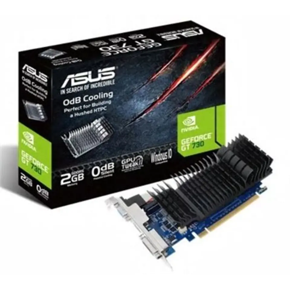 ⁨ASUS GT730-SL-2GD5-BRK NVIDIA GeForce GT 730 2 GB GDDR5⁩ at Wasserman.eu