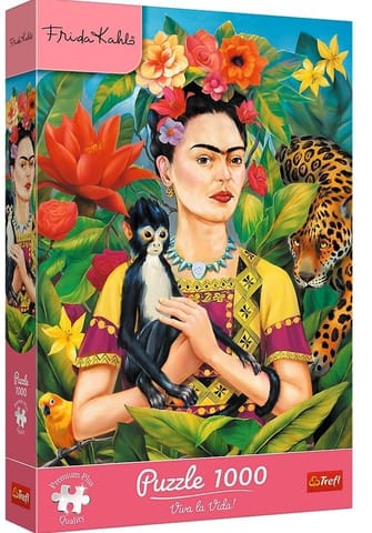 ⁨Puzzle 1000 Frida Kahlo: Portret w dżungli TREFL⁩ w sklepie Wasserman.eu