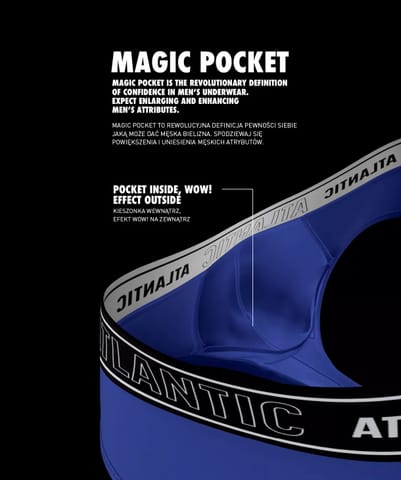 ⁨SLIPY ATLANTIC MP-1588 WL26 NIEBIESKI (kolor niebieski, rozmiar M)⁩ w sklepie Wasserman.eu