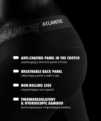 ⁨SZORTY ATLANTIC MH-1207 PERFORMANCE WL26 CZA (kolor czarny, rozmiar M)⁩ w sklepie Wasserman.eu