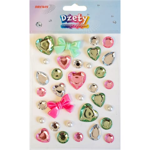 ⁨Dżety samoprzylepne DS107 kokardy, serca BREWIS⁩ w sklepie Wasserman.eu