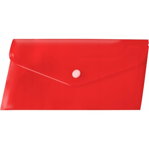 ⁨Koperta PP na zatrzask DL czerwona (12 szt.) BT612-C TETIS⁩ w sklepie Wasserman.eu