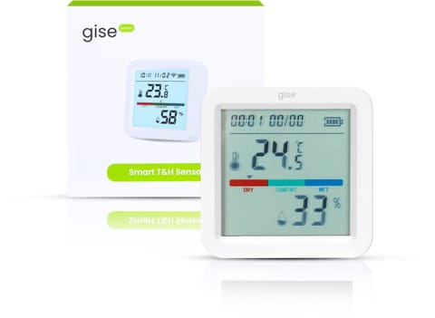 ⁨GISE Smart Czujnik temperatury i wilgotności Wi-Fi | Tuya | GTHS-WF-02⁩ w sklepie Wasserman.eu