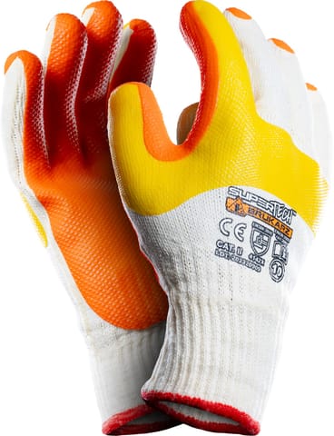 ⁨RĘKAWICE BRUKARSKIE WZMOCNIONE SUPER TECH BRUKARZ R.10⁩ w sklepie Wasserman.eu