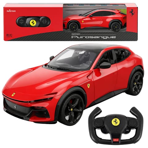 ⁨Auto Ferrari Purosangue Samochód Zdalnie Sterowany RC Czerwone Rastar 1:24⁩ w sklepie Wasserman.eu