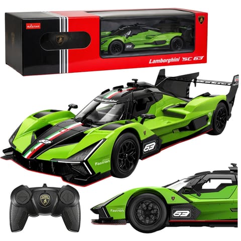 ⁨Auto Lamborghini SC63 Samochód Zdalnie Sterowany RC Zielony Rastar 1:24⁩ w sklepie Wasserman.eu