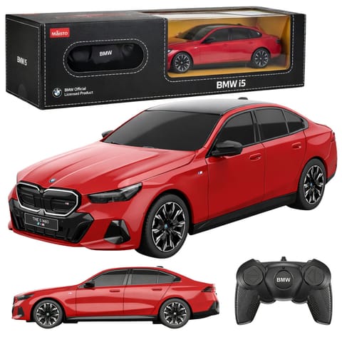 ⁨Auto BMW i5 Samochód Zdalnie Sterowany RC Czerwone Rastar 1:24⁩ w sklepie Wasserman.eu