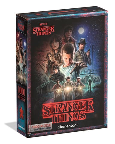 ⁨Puzzle 1000 NETFLIX STRANGER THINGS 1 Plakat Clementoni 39978⁩ w sklepie Wasserman.eu