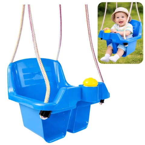 ⁨Huśtawka Kubełkowa Niebieska Dla Dzieci 5237⁩ w sklepie Wasserman.eu